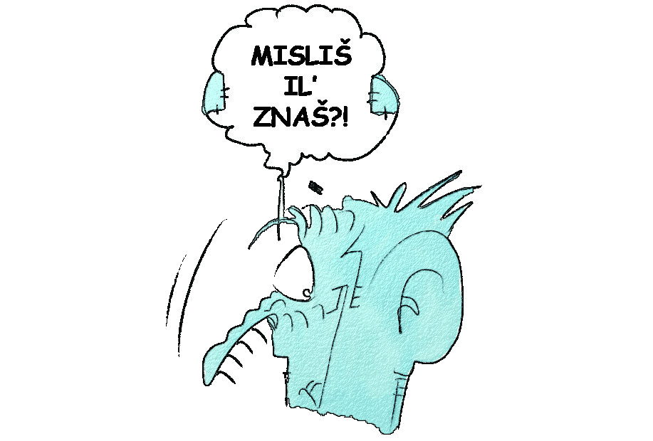 Strip panel: Misliš il' znaš?!
