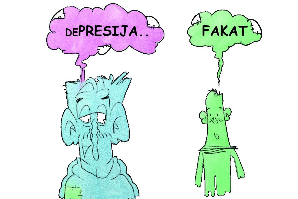 Strip panel: Depresija i fakat
